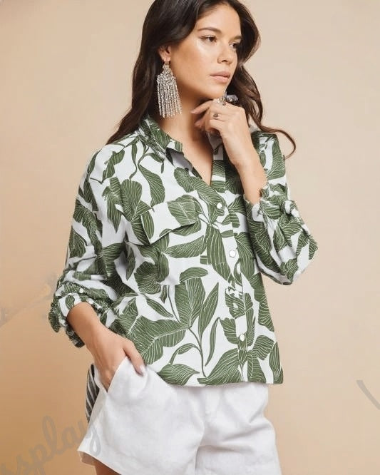green casual attire