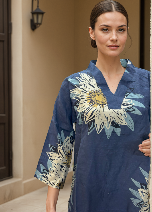 Indigo Bloom Co-ord Set